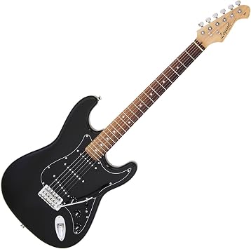 LEGEND LST-Z B Electric Guitar, Beginner 14-Piece Set, Includes MG10, Black, Black, Legends