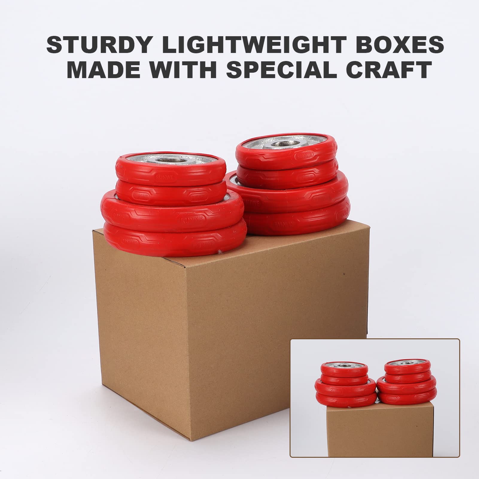 CRUGLA 40 opakowań 20 x 15 x 15 cm pudełka wysyłkowe z tektury falistej pudełko wysyłkowe do pakowania dla małych firm