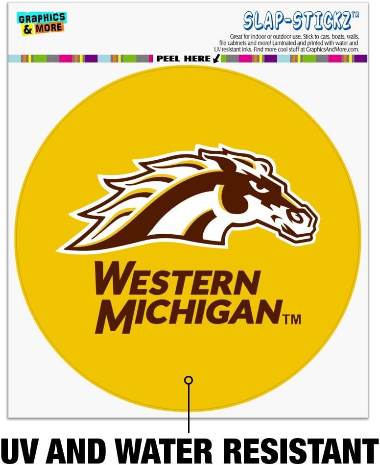 Western Michigan University Logo Automotive Car Window Locker Circle Bumper Sticker - Image 2