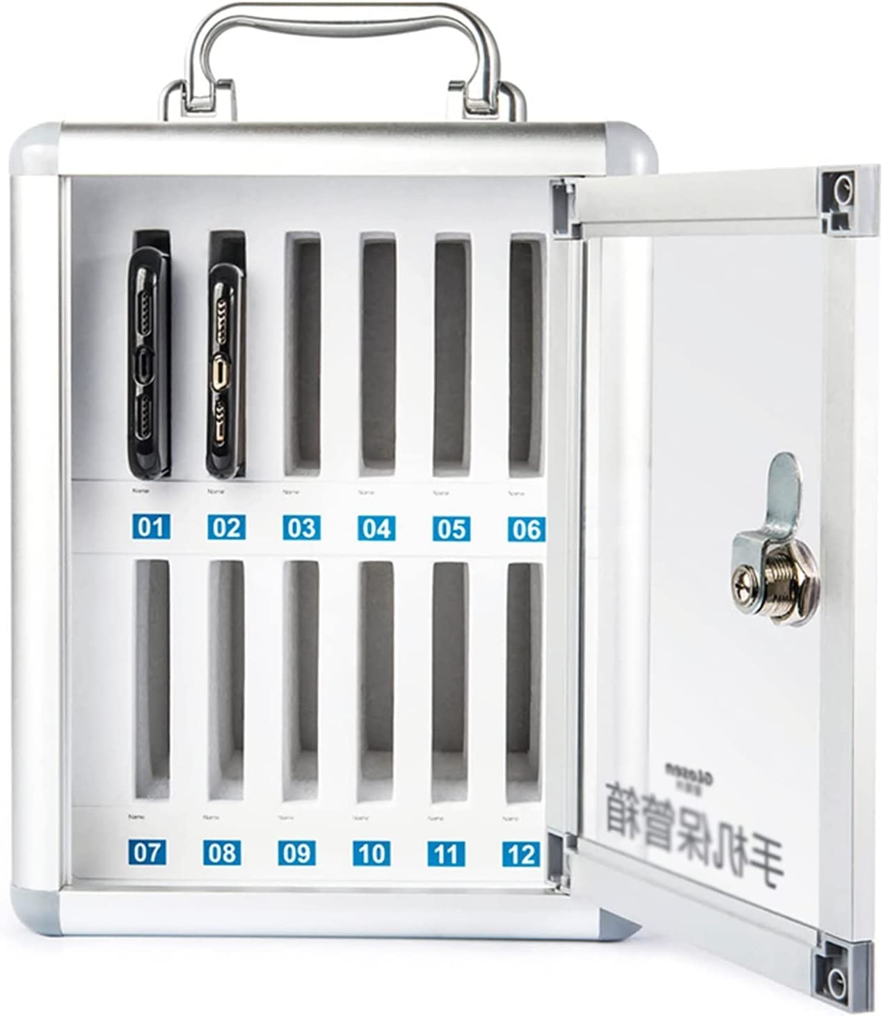 See full amazon price history chart for Breewell® Cell Phone Locker 12 Slots Metal Mobile Phone Storage Box Cell Phone Storage Cabinet with Lock Storage Placement Box (Color: Silver, Size: H10.83xW8.27xL7.48cm) Breewell® Cell Phone Locker 12 Slots Metal Mobile Phone Storage Box Cell Phone Storage Cabinet with Lock Storage Placement Box (Color: Silver, Size: H10.83xW8.27xL7.48cm) (B0DBF7FBSY) Amazon Price History, Amazon Price Tracker