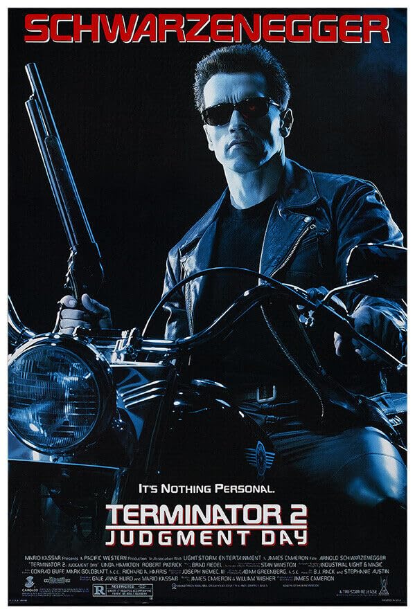 T2 - Judgement Day - Movie Poster - Arnold Schwarzenegger - US Version-24 x 36 Inches