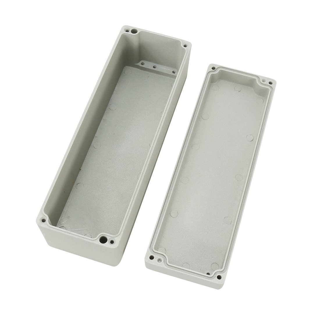 Aexit Caja de conexiones de aluminio de 9.8 '' x3.2 '' x3.2 '' (250 mm x 80 mm x 80 mm) Caja de empalmes universal (model: N2659IXII-6328OS) para proyectos eléctricos