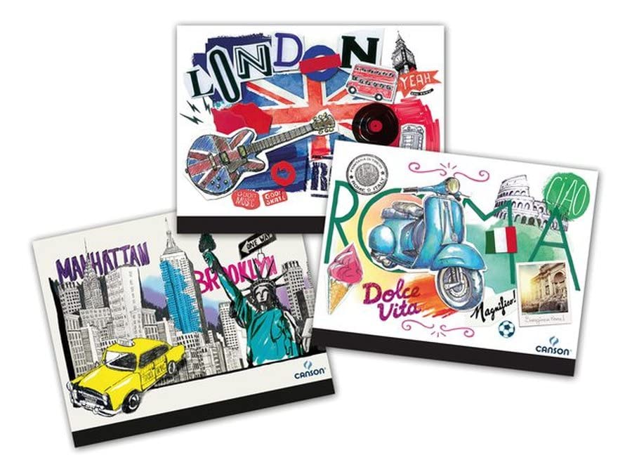 Canson - 400065456 - Porte-documents studio assortis - 26 cm x 33 cm