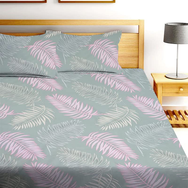 See full amazon price history chart for NEW LEAF Premium Cotton Elastic Fitted Bedsheets with 2 Pillow Covers | Double Bed with All Around Elastic 220 TC Supersoft | for 78x72+10 Mattress, Light Green & Pink NEW LEAF Premium Cotton Elastic Fitted Bedsheets with 2 Pillow Covers | Double Bed with All Around Elastic 220 TC Supersoft | for 78x72+10 Mattress, Light Green & Pink (B0BTC7CLH1) Amazon Price History, Amazon Price Tracker