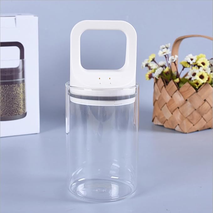 Frasco de vidrio para almacenar café, 2.66 litros, con tapa de vacío miniatura 9
