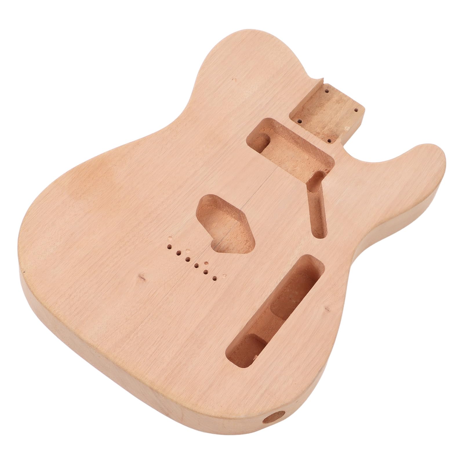Corpo per Chitarra Elettrica Elettrificata Fai da Te in Mogano Grezzo, Corpo di Chitarra Elettrificata di Prima qualità, Ideale per Musicisti Professionisti (GSB11)