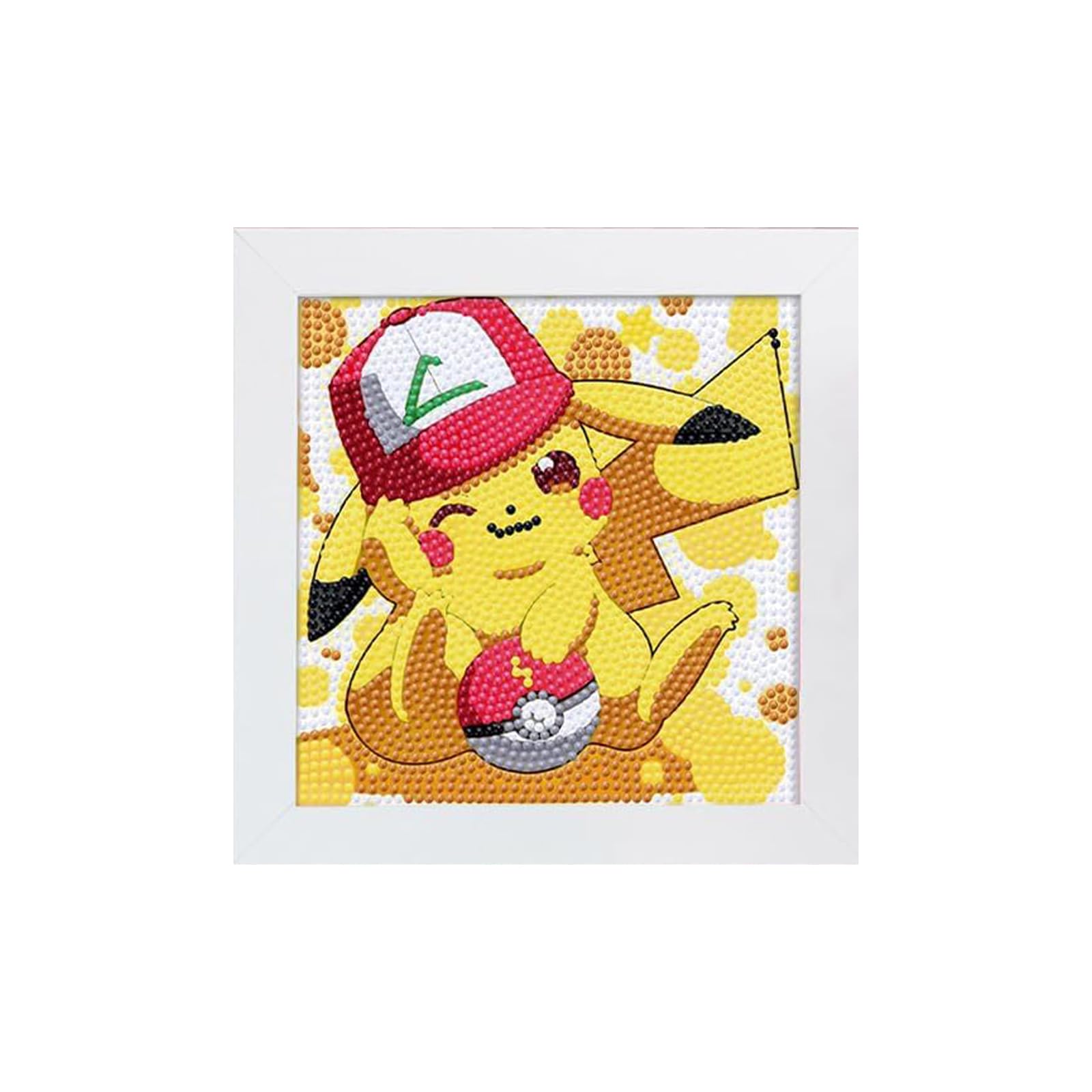 DIY Diamond Painting Kit,Diamantes para Niños con Marco de Madera,Cuadro para Pintar con Numeros, Decoraciónd, Regalos, Cartoon Anime Diamond Painting para Niños y Adultos Principiantes,15 x 15cm