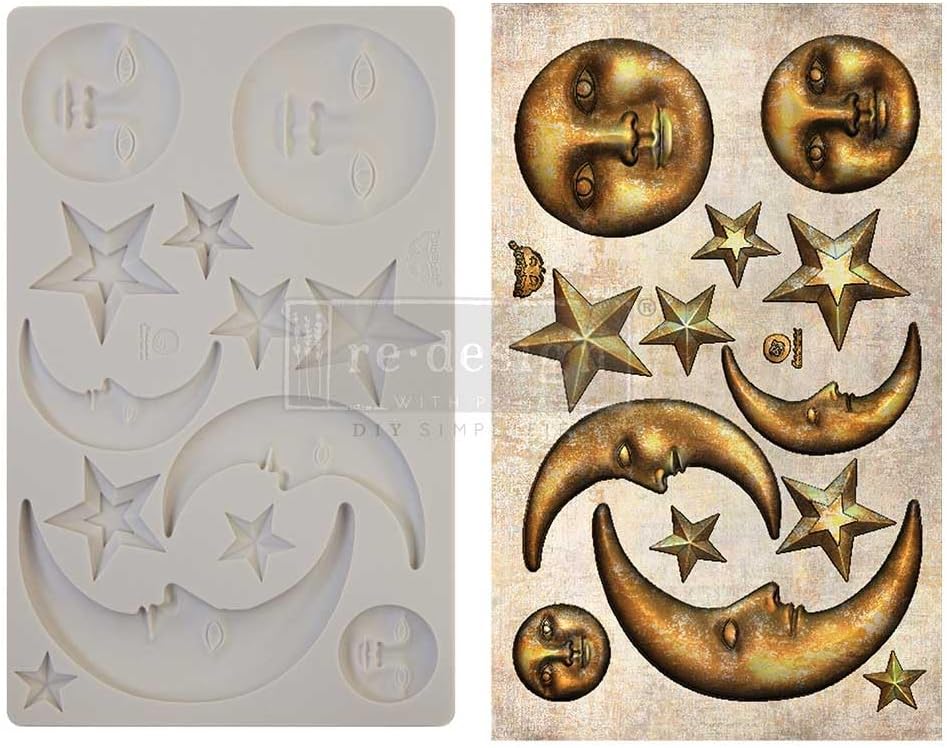 Prima Marketing Redesign with Prima Finnabair Decor Moulds 5"X8"-Nocturnal Elements 655350968656