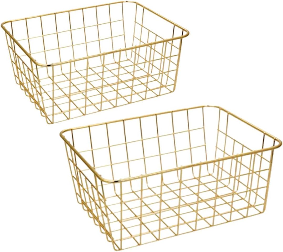 2 Wire 2 Pack Wire Basket, Organizing Storage Crafts Decor Kitchen