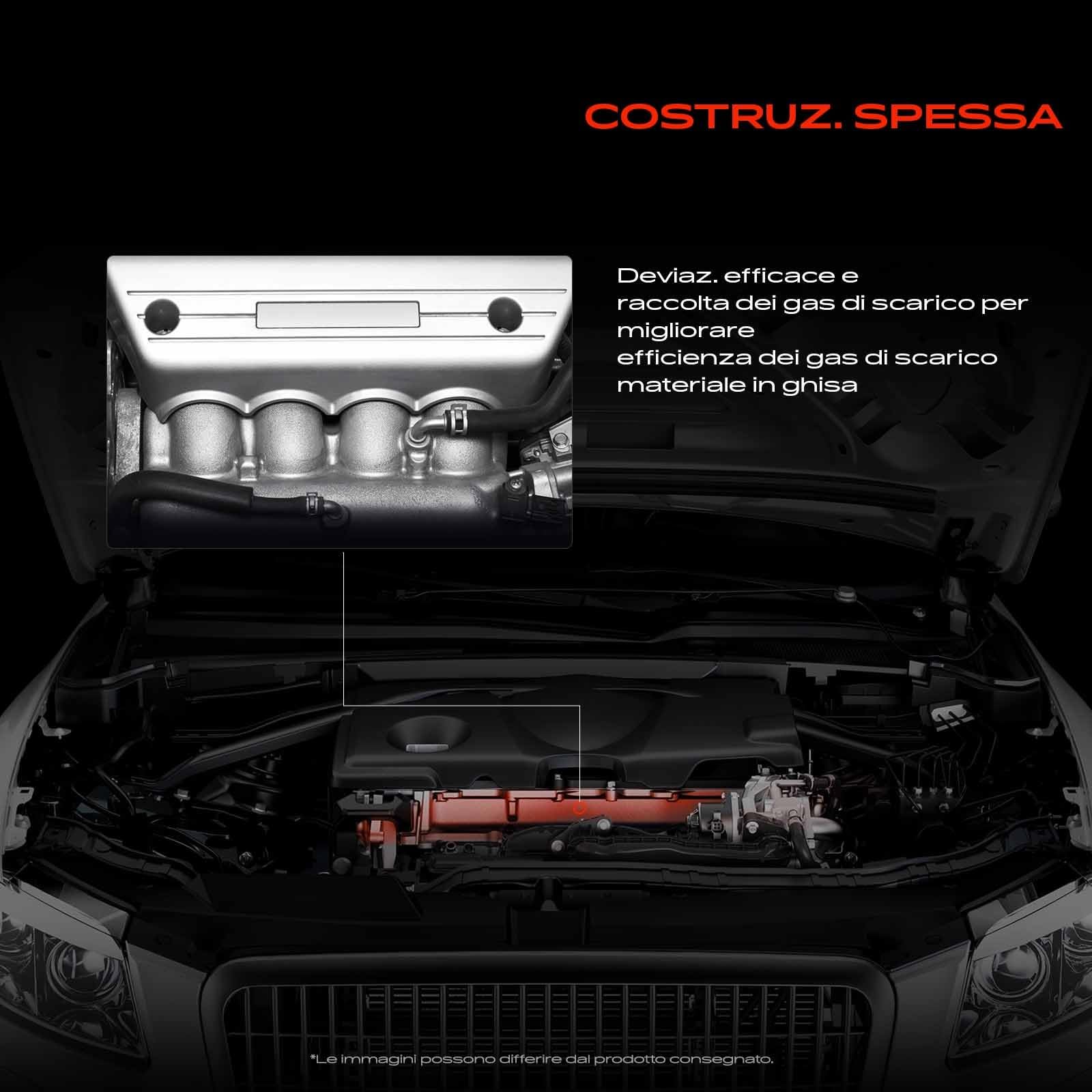 Frankberg Collettore di scarico Collettore Diesel Compatibile con Serie 5 Touring E61 3.0L Serie 5 E60 3.0L X3 E83 3.0L X5 E53 3.0L Serie 5 Touring E61 2.5L Replace# 11622248166