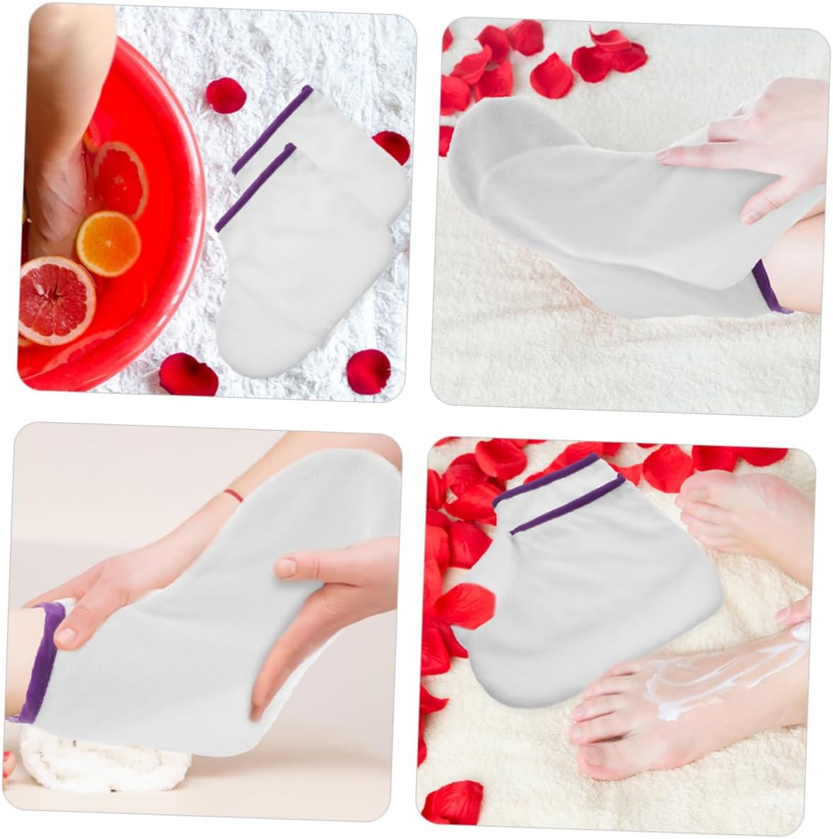 VICASKY Paraffin Wax Therapy Foot Covers 1 Pair Moisturizing Spa Sleeves for Professional Foot Care