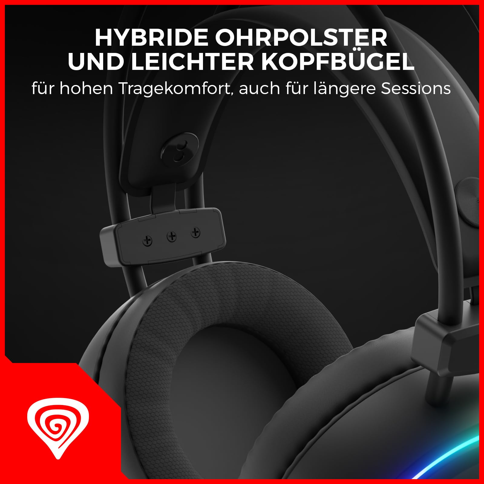 Genesis AURICULARES GAMING NEON 613 G2 2.0 RGB NEGRO