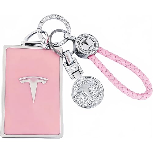 for Tesla Key Card Holder Bling Key Chain Card Key Holder for Model S/X/3/Y Cybertruck Keychain