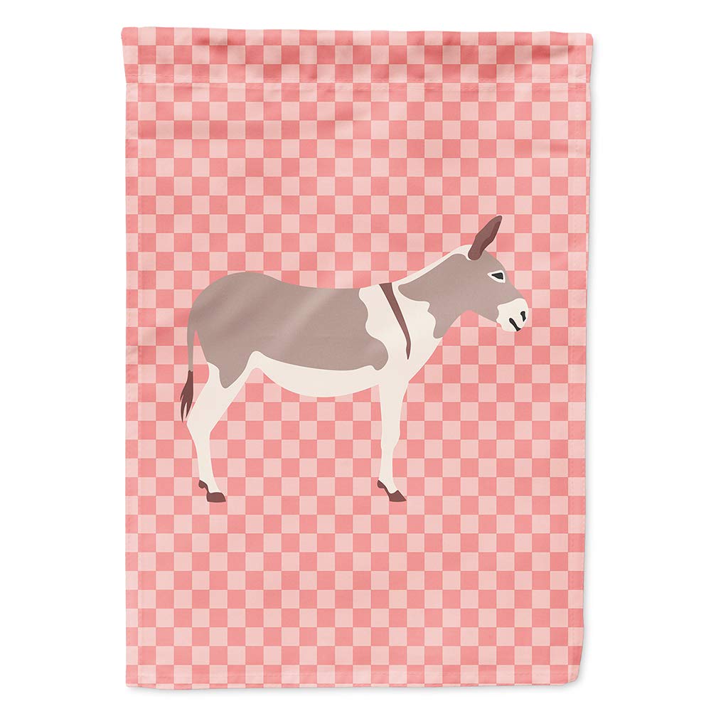 Australian Teamster Donkey Pink Cheque Flag Canvas House Size
