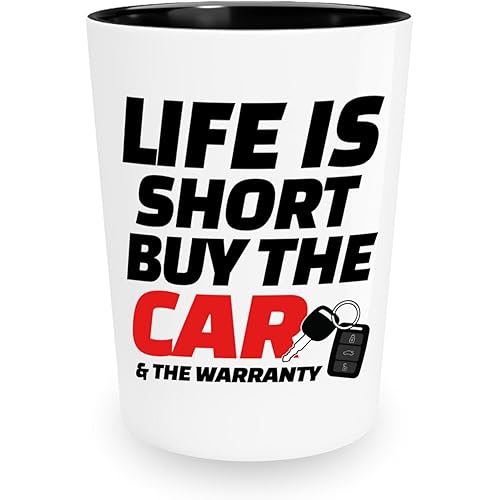 Car Salesman Shot Glass 1.5oz -Lfe - Gifts For Car Salesman Loan Officer Realtor Agent