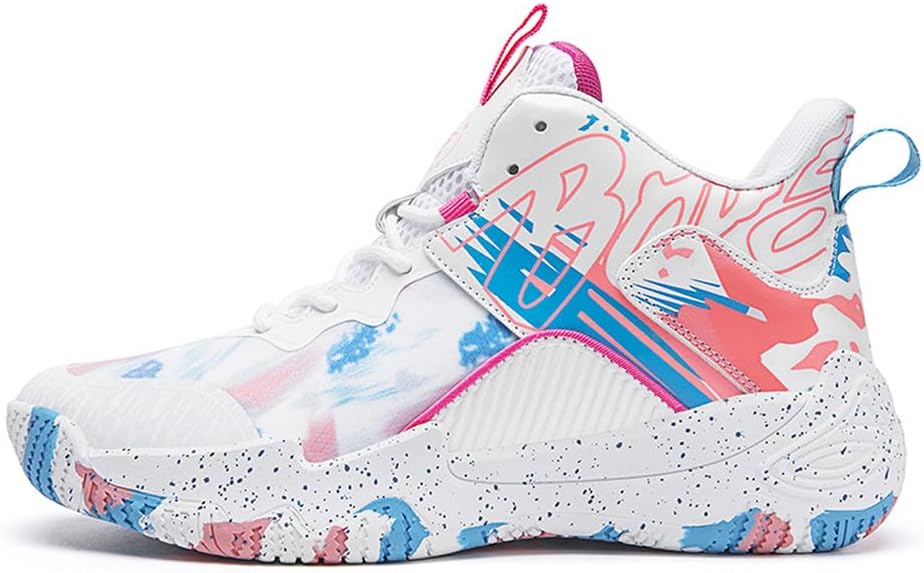 VAXAV Unisex Women's Men's Fashion High Top Basketball Shoes Non Slip Outdoor Tennis Sneakers