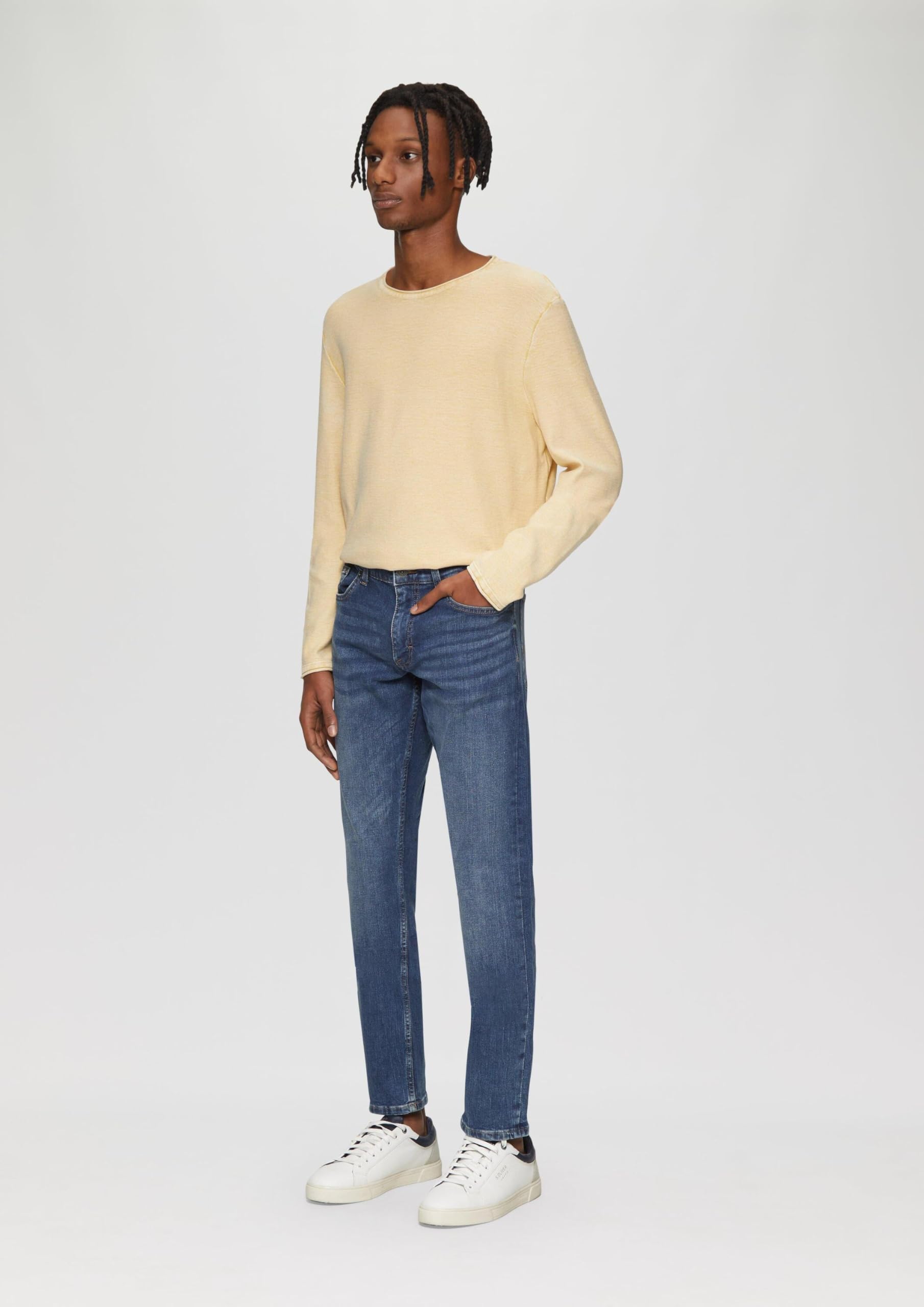 QS Jeans Rick/Mid Rise/Slim Fit