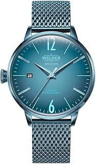 Breezy WRC623 - Orologio da polso da donna, 38 mm, cinturino in acciaio inox, batteria blu