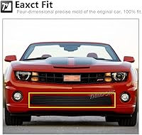 Vista 6 de Rejilla de parachoques delantera negra para Chevy Camaro SS V8 2010-2013 inserto de aluminio inferior para 2011 2012 SS V8 solo