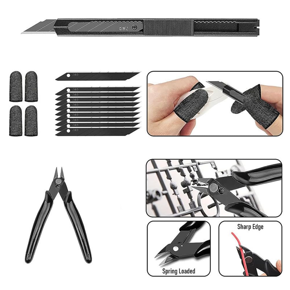 Kit Herramientas Esenciales para Impresora 3D, Kit Herramientas para Impresión 3D, Accesorios para Impresora 3D, Herramienta Desbarbado, Cortador Alambre, Taladro, Raspador
