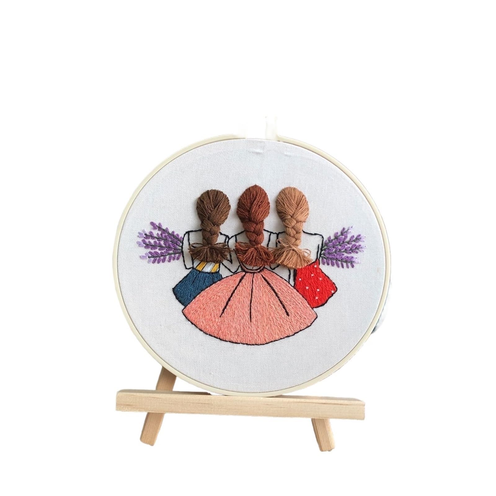 Amazon | Diy 刺繍かわいい女の子糸刺繍キット手作り裁縫材料初心者の