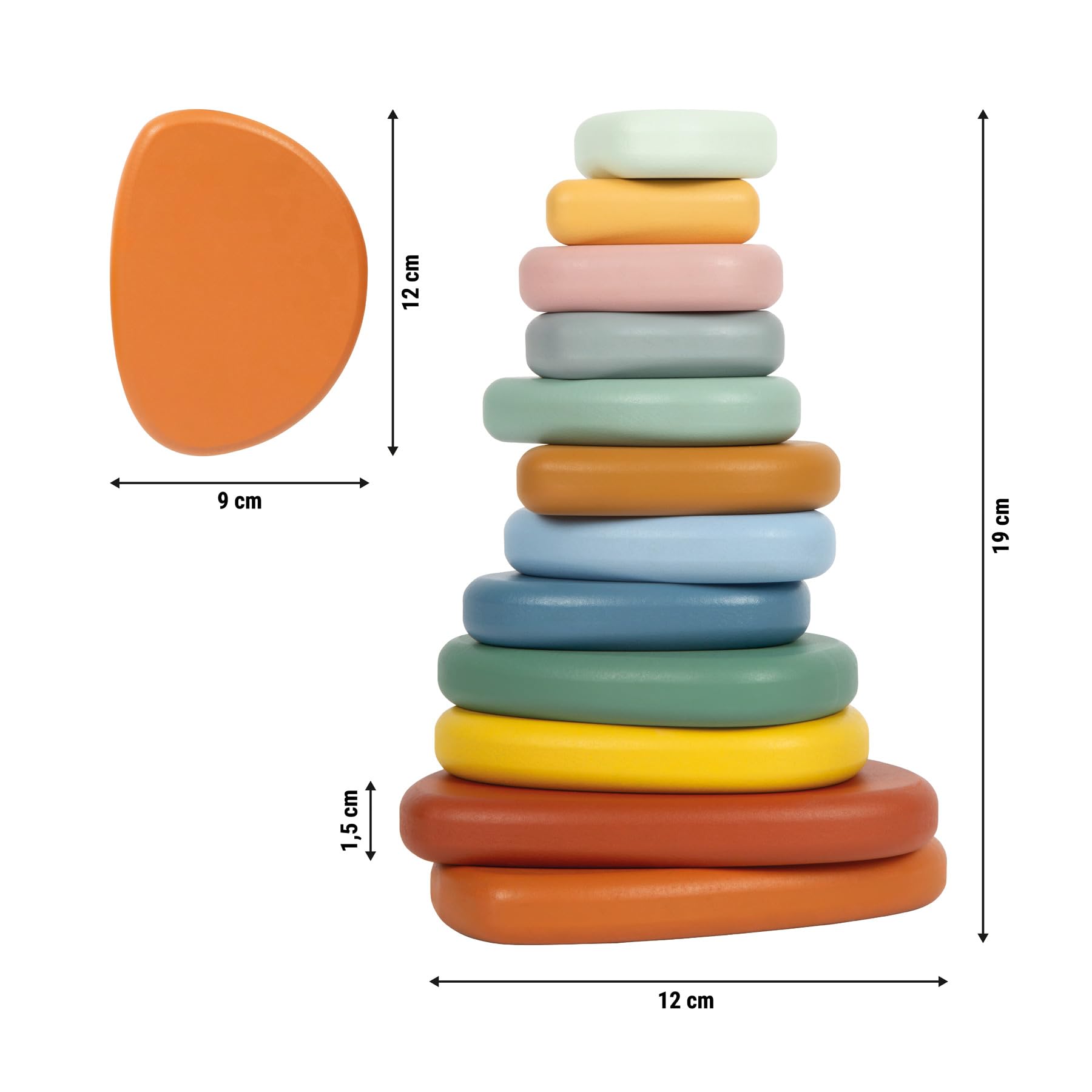 Montessori Balancierspiel Flusssteine