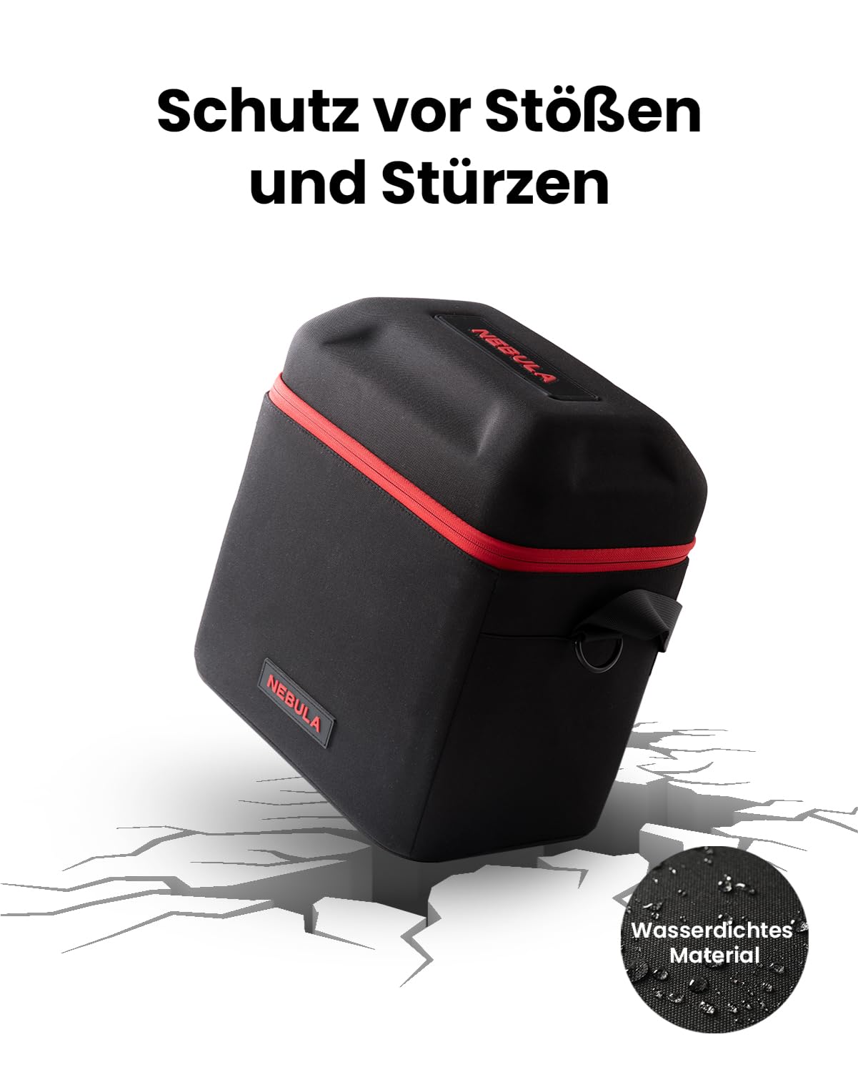 NEBULA Cosmos Laser Reisetasche, Konzipiert für Cosmos Laser, Wasserdicht Stoßfest, Schutztasche aus Polyester, Mit Tragegurt und Handschlaufe