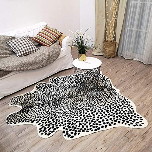 Yingda1992 Leopard Area Rug Animals Printed Hide Mats Faux Fur Cowhide Skin Carpet For Home Office thumb #6