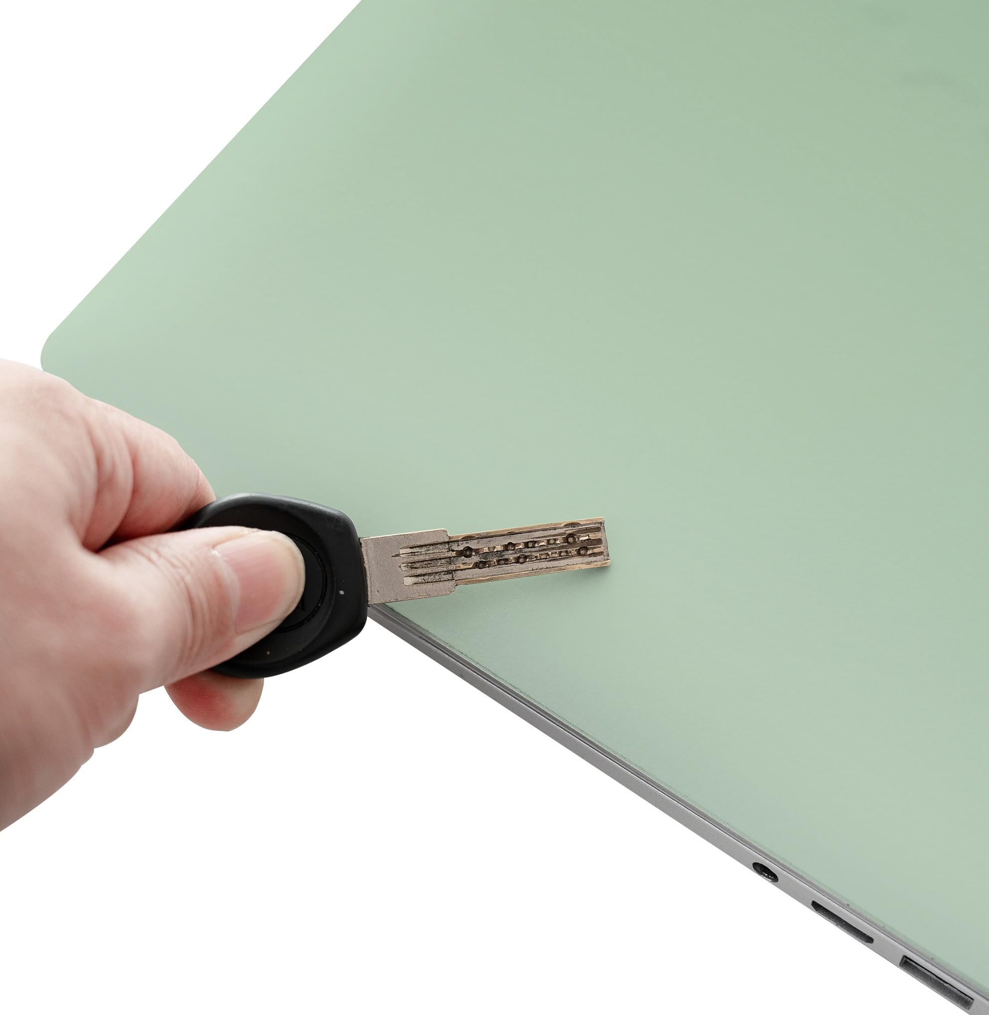 Naklejka na laptopa 38-40 cm, uniwersalna naklejka winylowa wielokrotnego użytku na 12,1, 33, 13,3, 14, 15,4 cala, netbook/notebooka, wodoodporna i odporna na zarysowania (miętowa zieleń