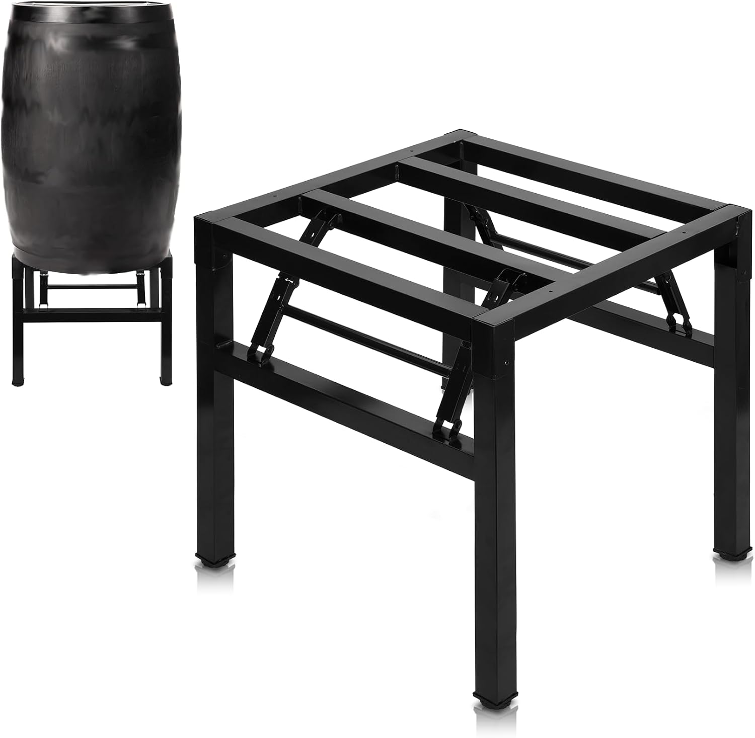 Rain Barrel Stand,Rain Water Collection Barrel Stand,Suitable for 45/50/55 Gallon Plastic Outdoor Rain Barrel