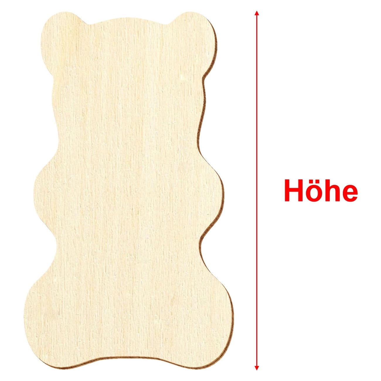 Holz Gummibärchen - Deko Basteln 3-50cm