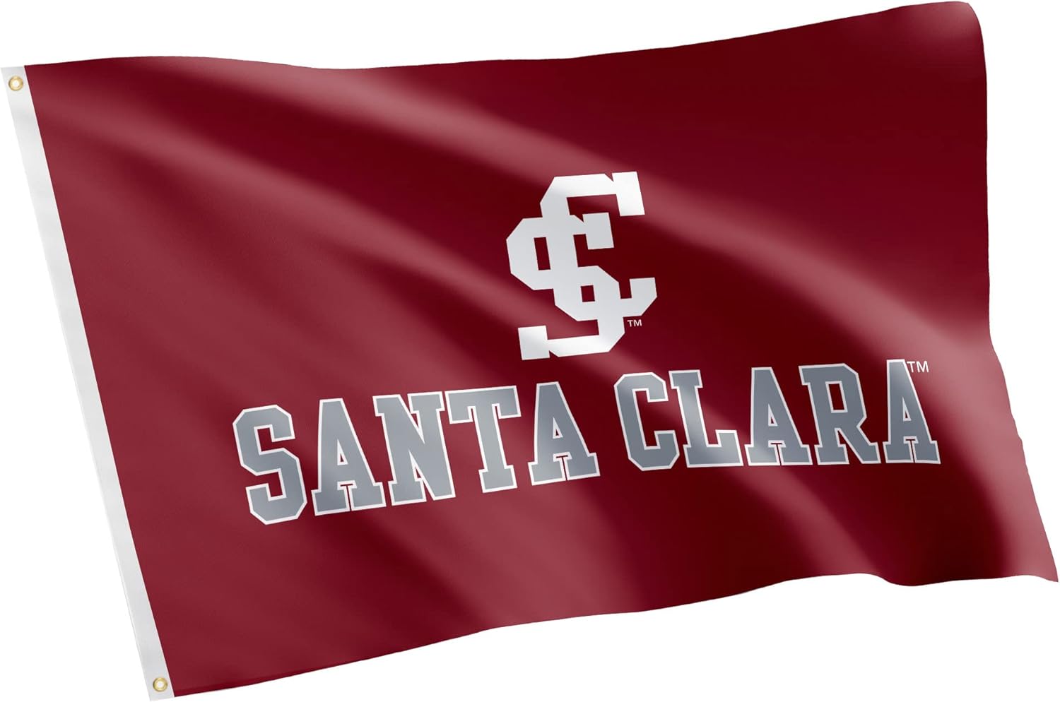 Desert Cactus Santa Clara University SCU Flag - 3 x 5 Feet Broncos Banner, Indoor/Outdoor Durable Fabric, 100% Polyester Design (Style 1)