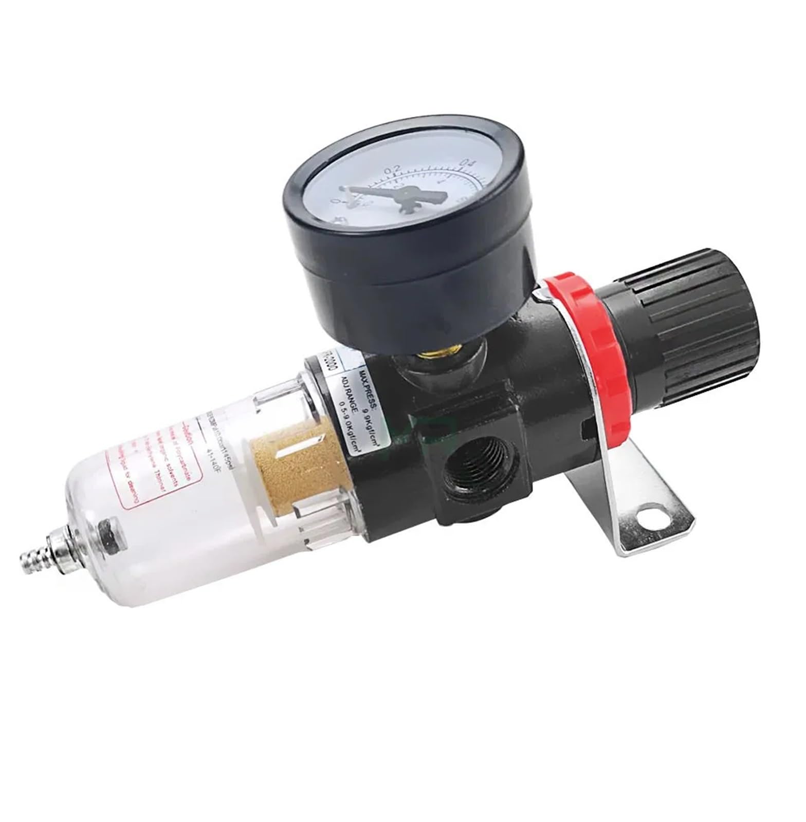AFR-2000 Regulator filtra pneumatycznego Jednostka uzdatniania powietrza Zestaw miernika ciśnienia i separacji oleju i wody (Afr-2000 W Pc-10mm)