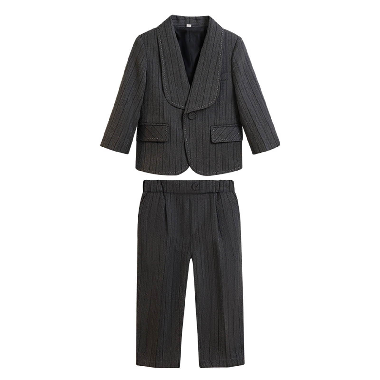 Generico Completo Formale Ragazzo Giacca A Righe per Performance E Feste Abito Elegante