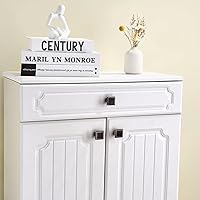 Vista 6 de Perillas cuadradas para gabinete, paquete de 20 tiradores de cajón de bronce aceitado de 1.3 pulgadas, accesorios de gabinete vintage para pomos