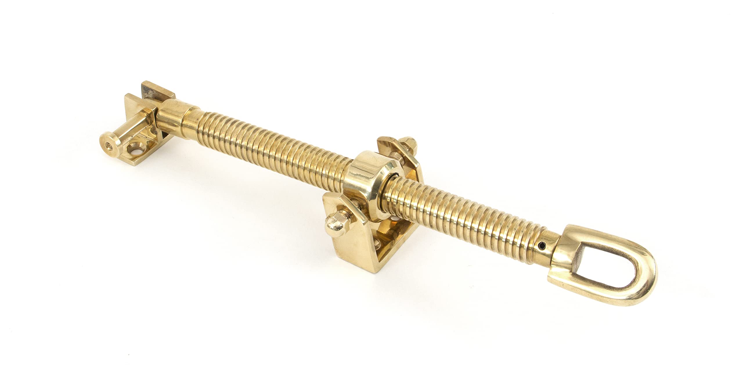 From The Anvil Polished Brass 12 Inch Fanlight Screw Opener