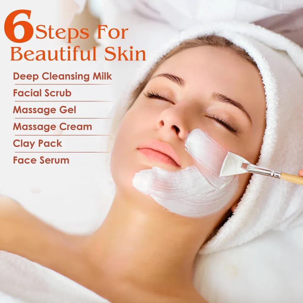 PRATHNA CREATION SSHILLS Professional Papaya Facial Kit, Rejuvenating & Brightening, Nourishes & Exfoliates, All Skin Types (90 gm) 1
