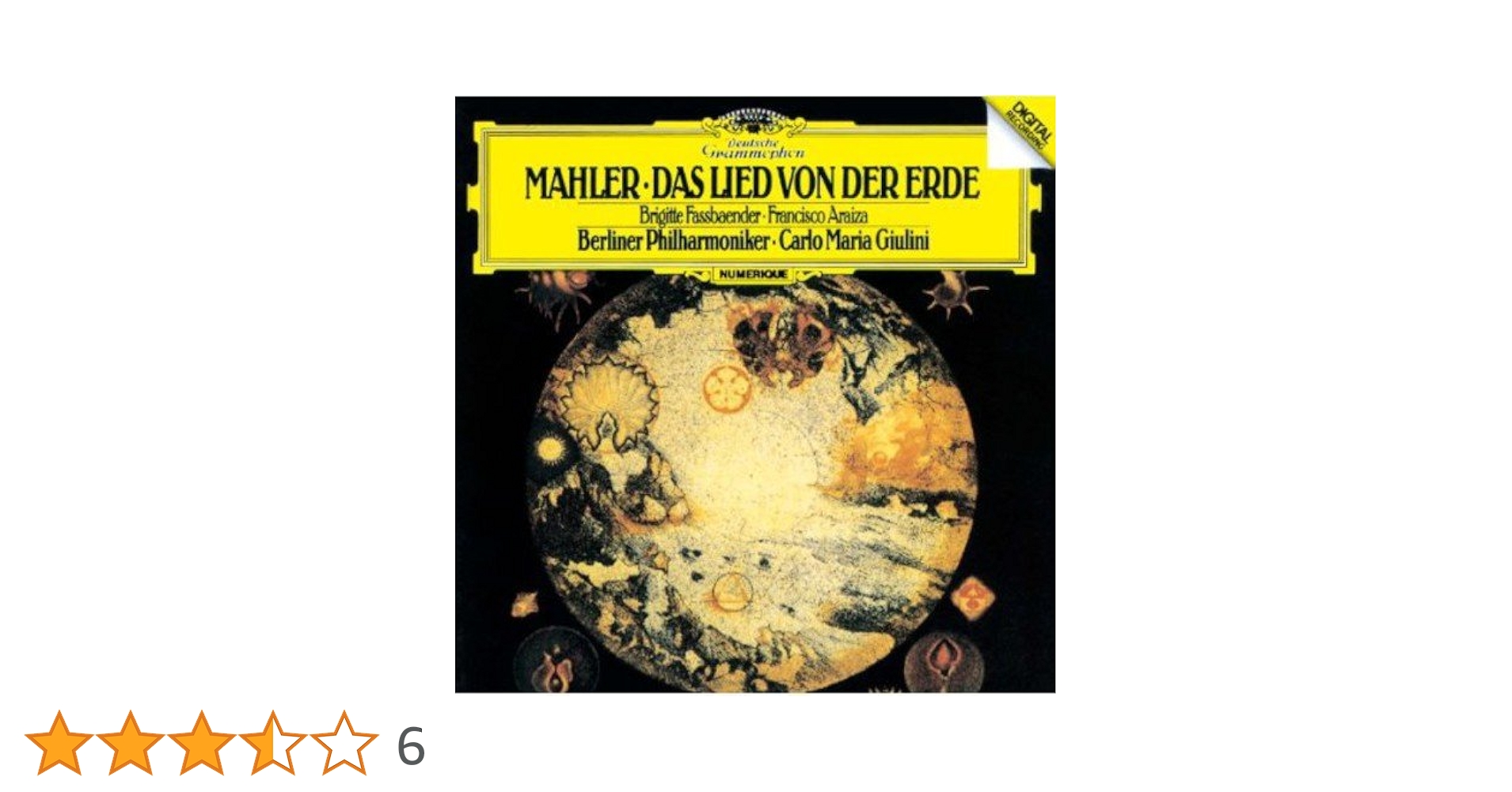 【売約済】ジュリーニ＆ベルリン・フィル／マーラー：交響曲『大地の歌』 Amazon.co.jp: マーラー:交響曲「大地の歌」: ミュージック