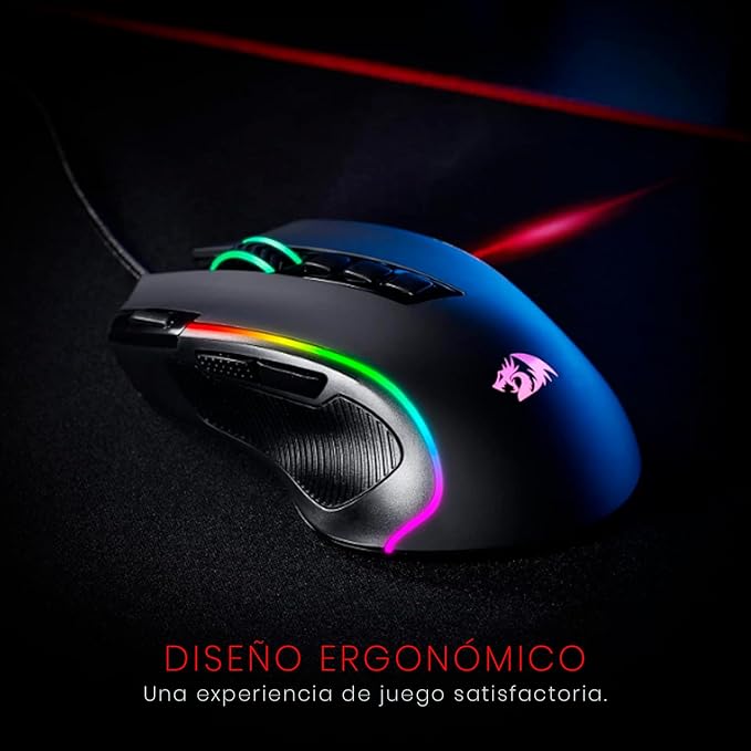 Mouse Gamer Redragon Predator RGB M612-RGB, Preto Mouse Gamer Redragon Predator RGB M612-RGB, Preto