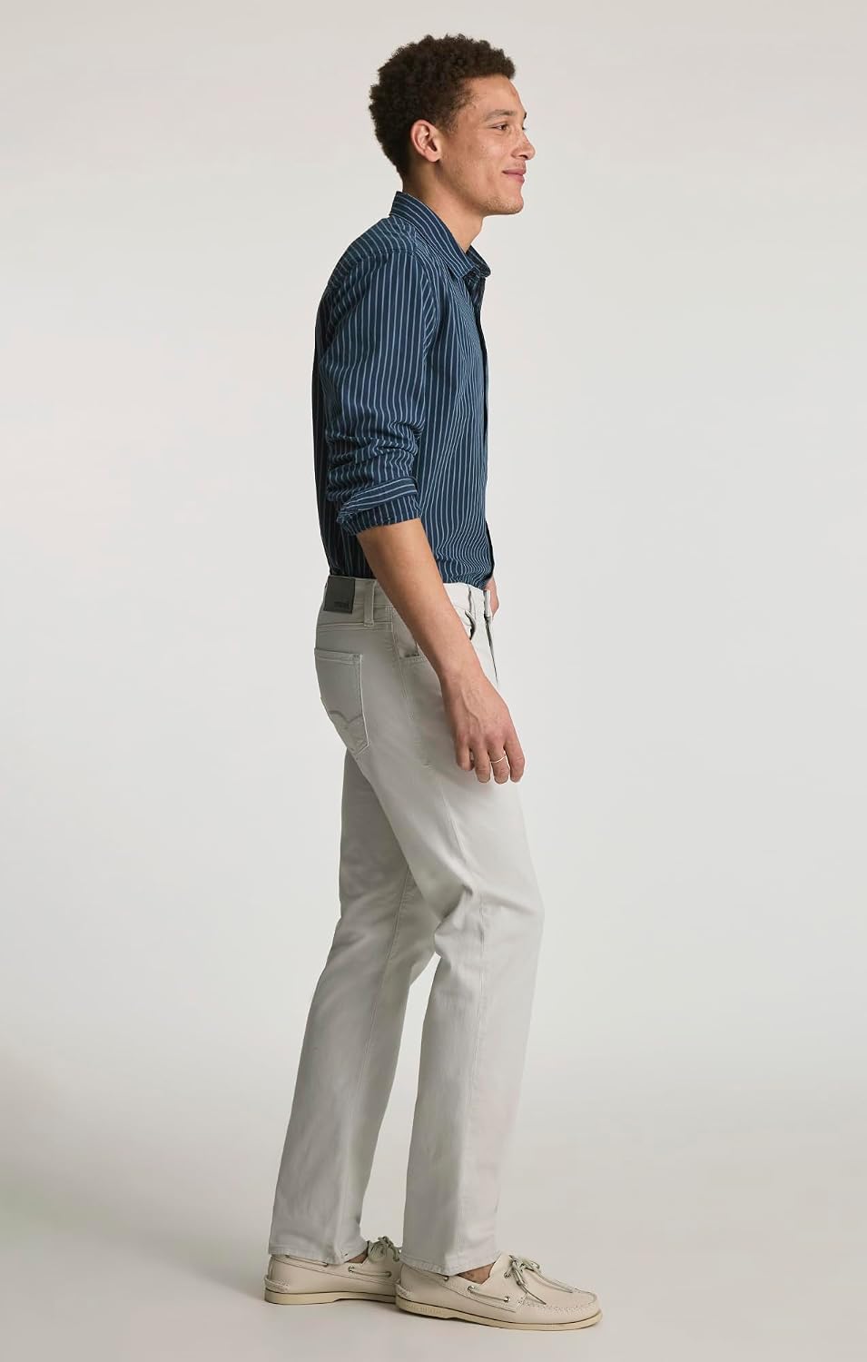 Mavi Zach Men’s Jeans Regular Rise Straight Leg Jeans for Men, Stretch Designer Denim Pants, Jeans for Men