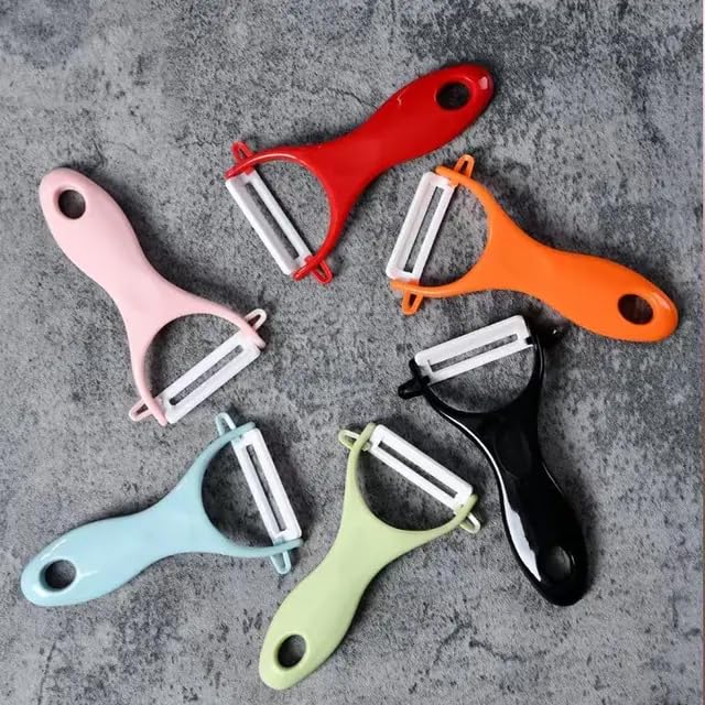 Image of Ceramic Multipupose Peeler for Vegetable & Fruit Professional and Household Kitchen (Multi-Colour)