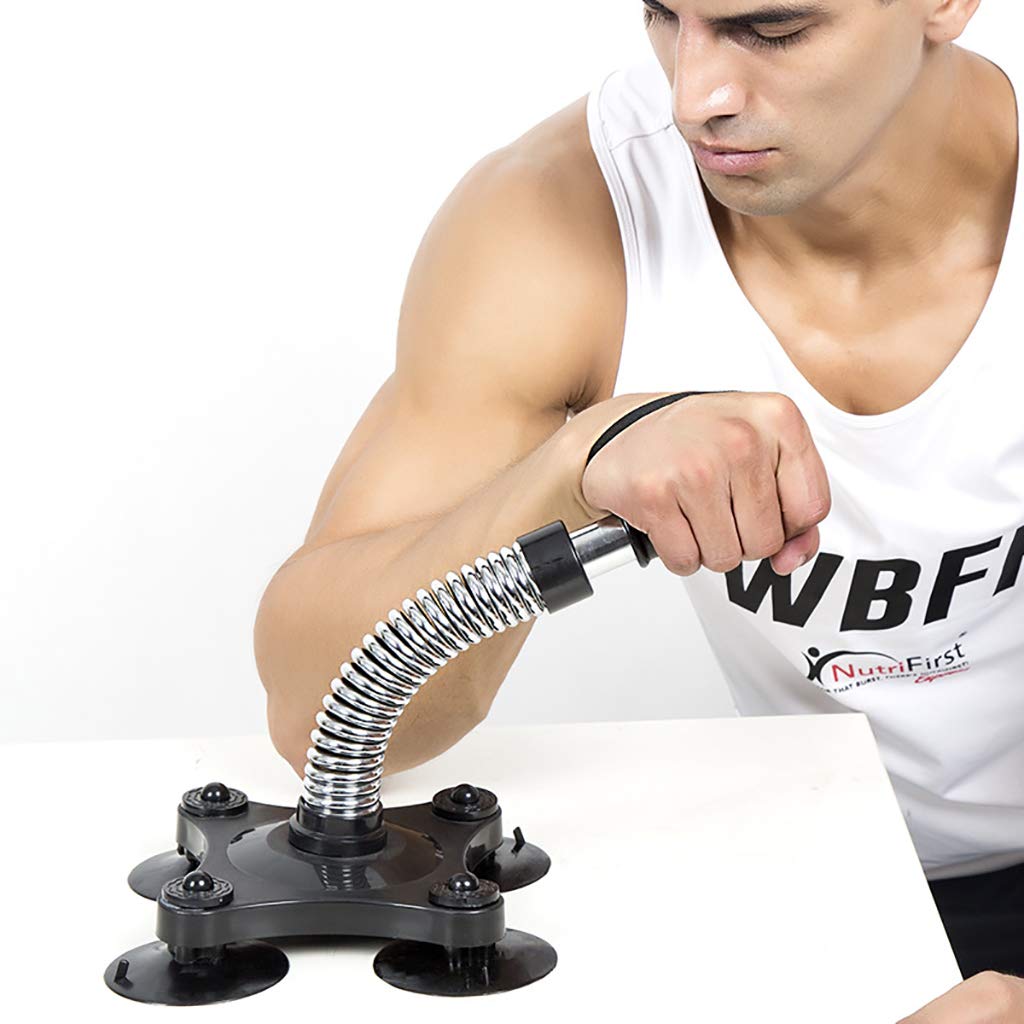 Trenażer do wyciskania ramion, wytrzymały sprzęt antypoślizgowy do przedramienia, uchwyt na nadgarstek, siła mięśni, fitness dla ludzi, sprzęt fitness, uchwyt na ramię, srebrny