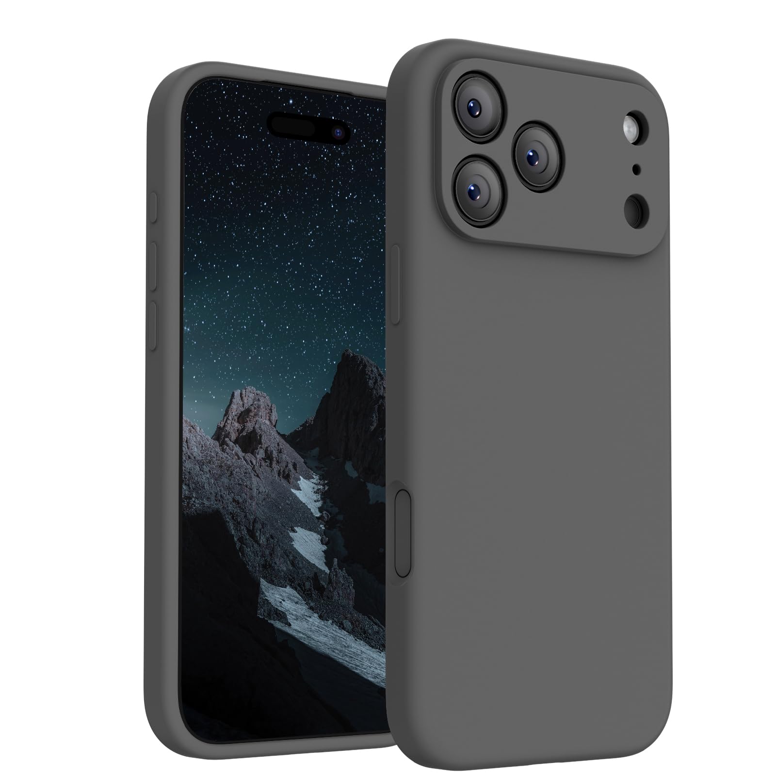 FireNova Magnetic for iPhone 17 Pro Max Case, Compatible with MagSafe, [Integrated Silicone Camera Control Button] [Camera Protection] Anti-Scratch Microfiber Lining Phone Case, 6.9", Space Gray