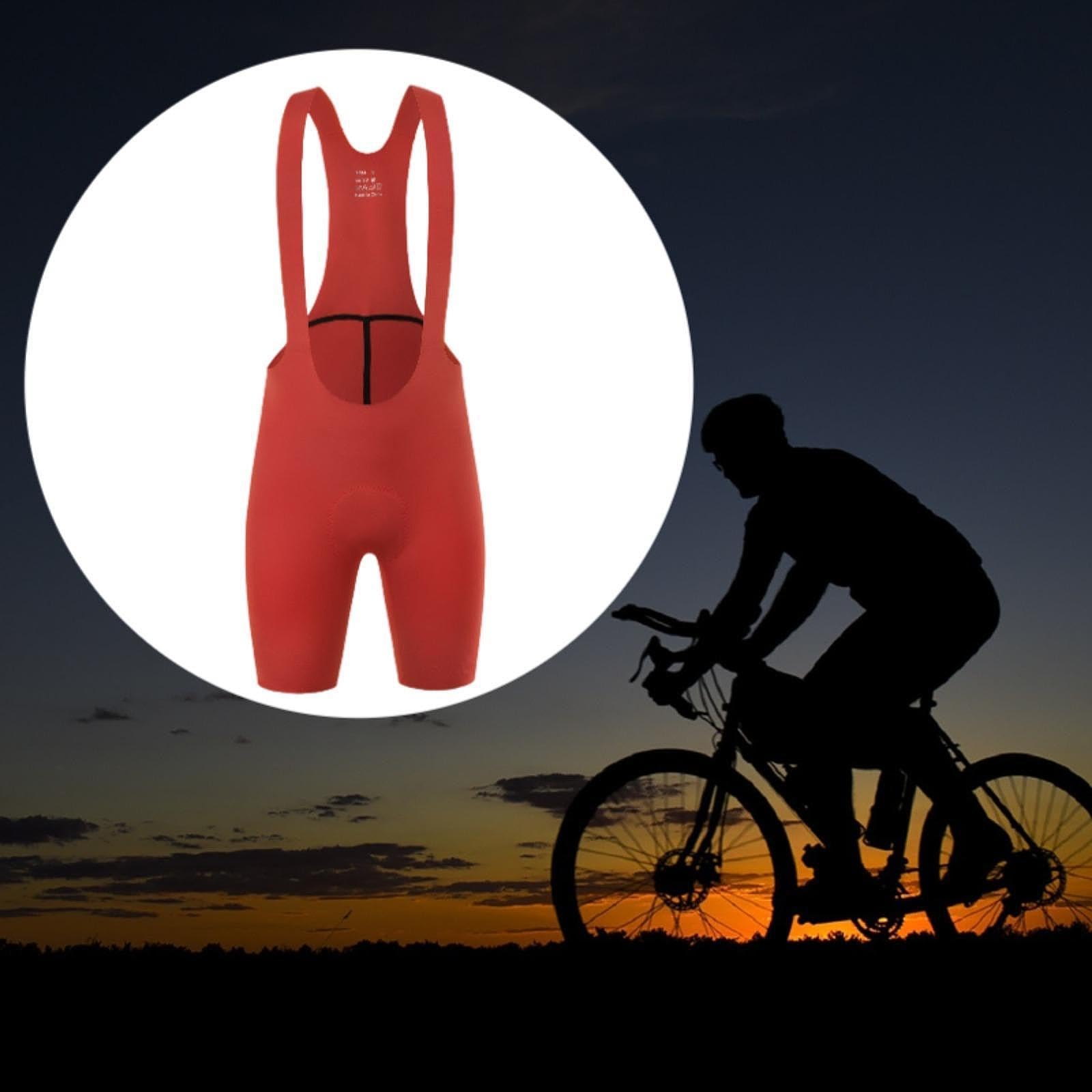 Pantaloncini Da Ciclismo Da Uomo con Bretelle per Attività Ciclistiche Ed Esercizio Fisico