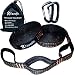 XL Hammock Tree Straps (Set of 2), 1400 LBS+ Heavy Duty, Lightweight, No Stretch Polyester, Easy Setup with 40 Loops, With 2 Premium Carabiners, With Stuff Sack, Fit all Hammocks