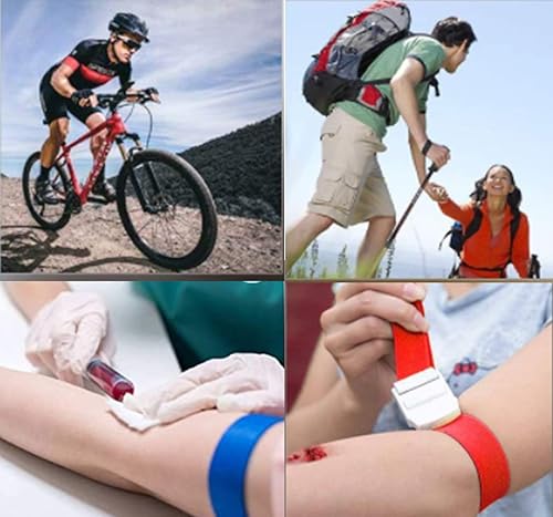 Miniatura 7 de Paquete de 8 torniquetes, torniquete de emergencia al aire libre, primeros auxilios, control de hemorragias, torniquete de hebilla médica