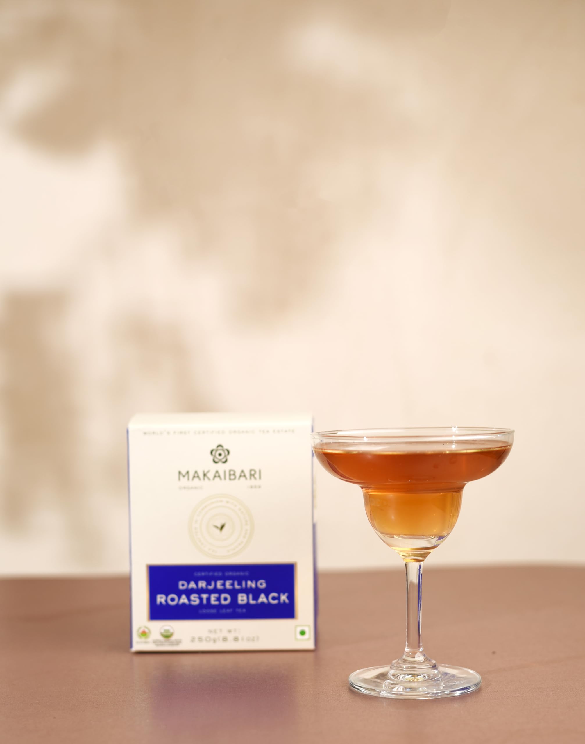 Makaibari Roasted Black Darjeeling Tea | 250 gms Loose Leaf | Monocartoon | Antioxidant-Rich | USDA Certified Organic | Immunity Booster | Premium Roasted Black Tea | Handpicked | 100% Natural Loose leaf 1