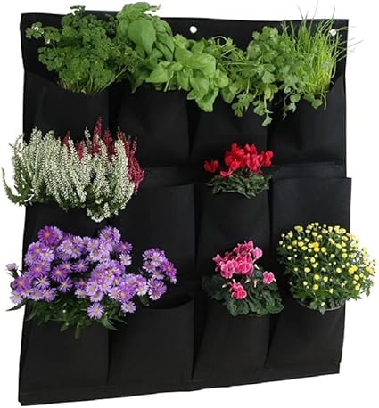 壁掛けプランター 12ポケット 植物用 布鉢 栽培袋 フェルト 不織布ポット 植え袋 布プランター 植物の壁 壁飾り 屋内 屋外 園芸 ガーデン庭 植物育成 野菜栽培 Jdcu9vgejh 花 ガーデニング Rdigitalmart Com