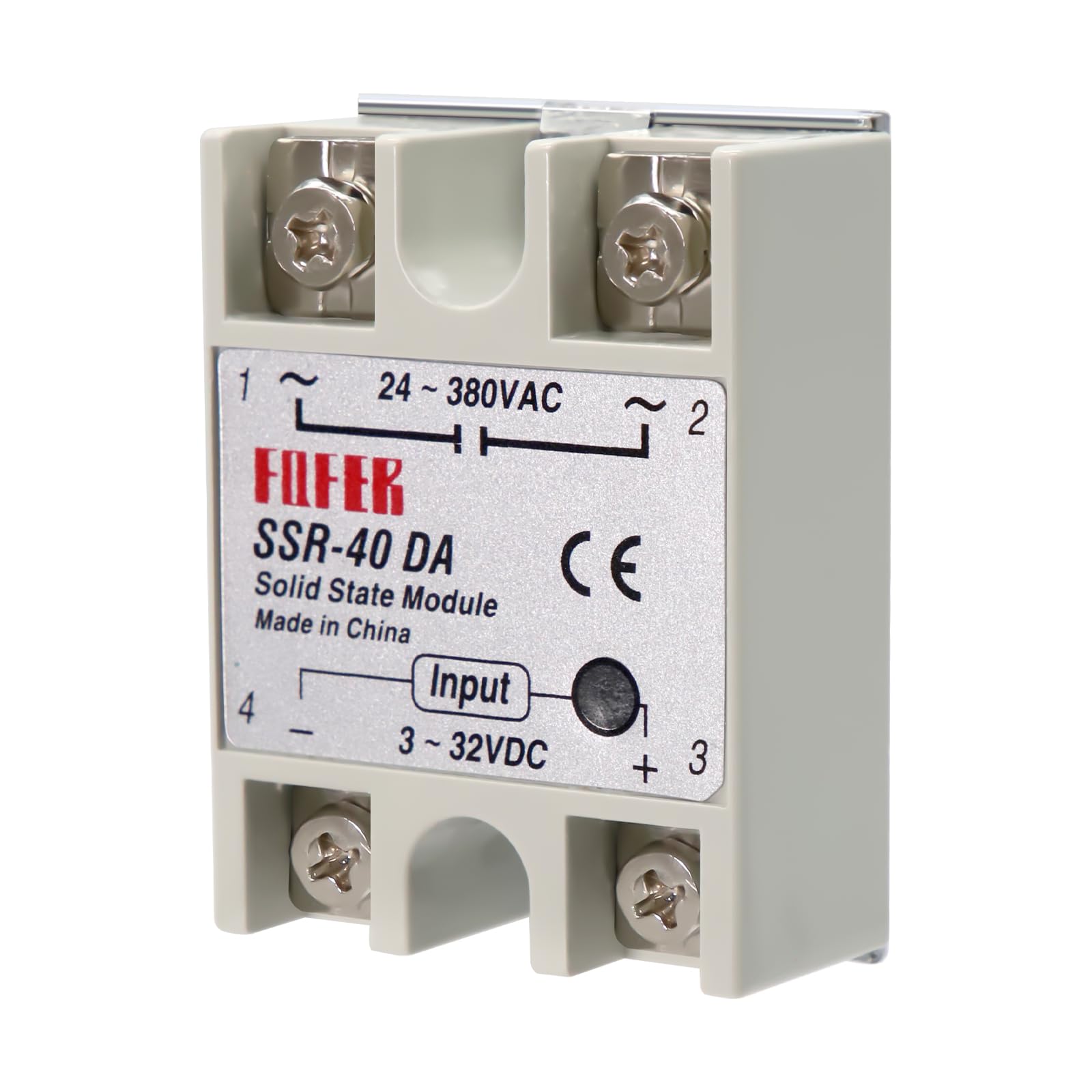 SSR-40DA Relè Stato Solido AYWHP relè Modulo 40A 3-32V DC-AC Relè per Il Processo di Automazione Industriale Elettronica per l'illuminazione