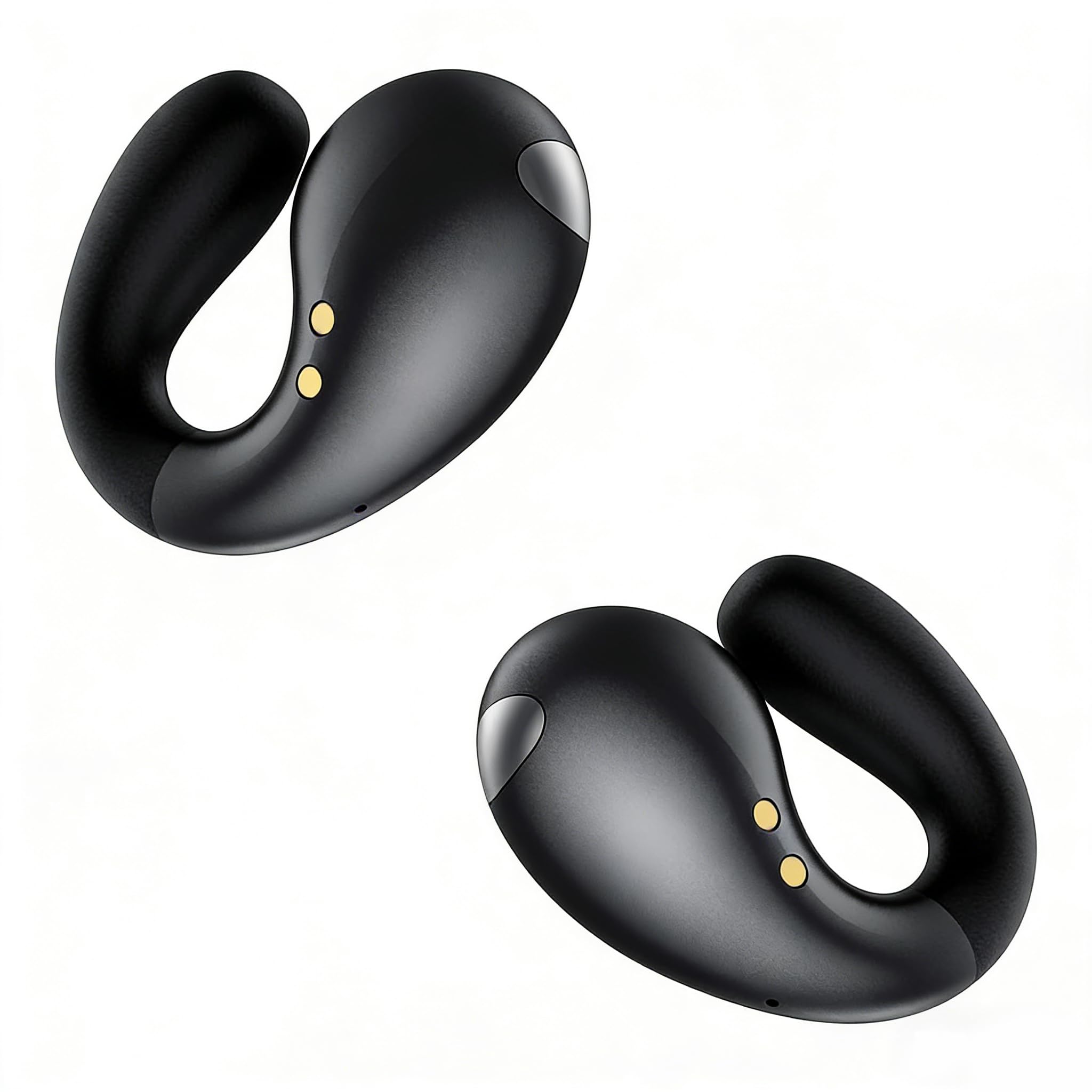 auricolari over-the-ear a clip impermeabili nero